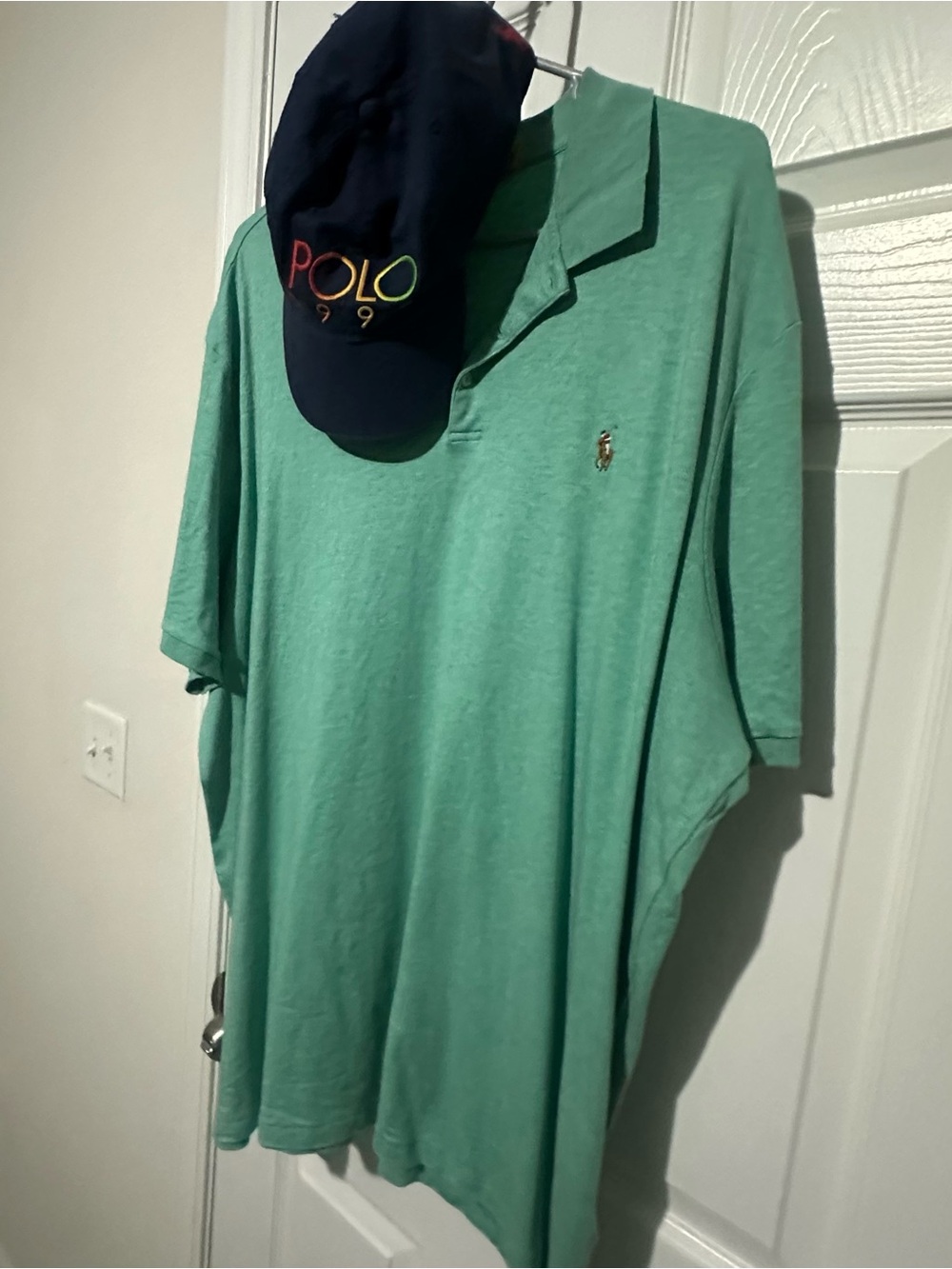 Ralph Lauren Mint Green Polo Shirt with Embroidered Pony